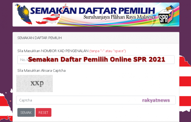 semakan daftar pemilih