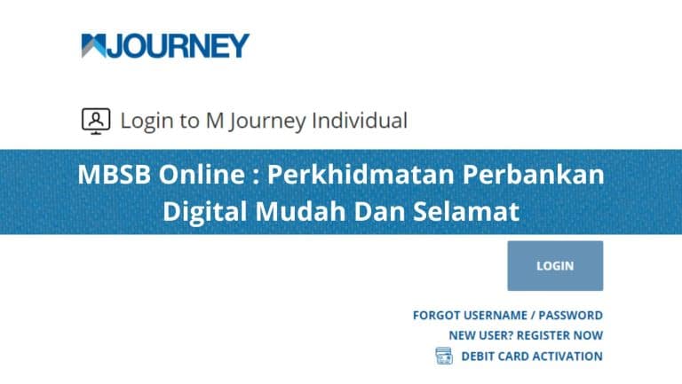MBSB Online Perkhidmatan Perbankan Digital Mudah Dan Selamat