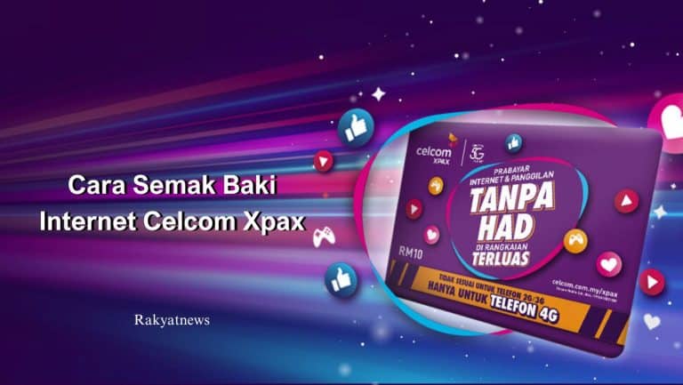 Cara Semak Baki Internet Celcom Xpax