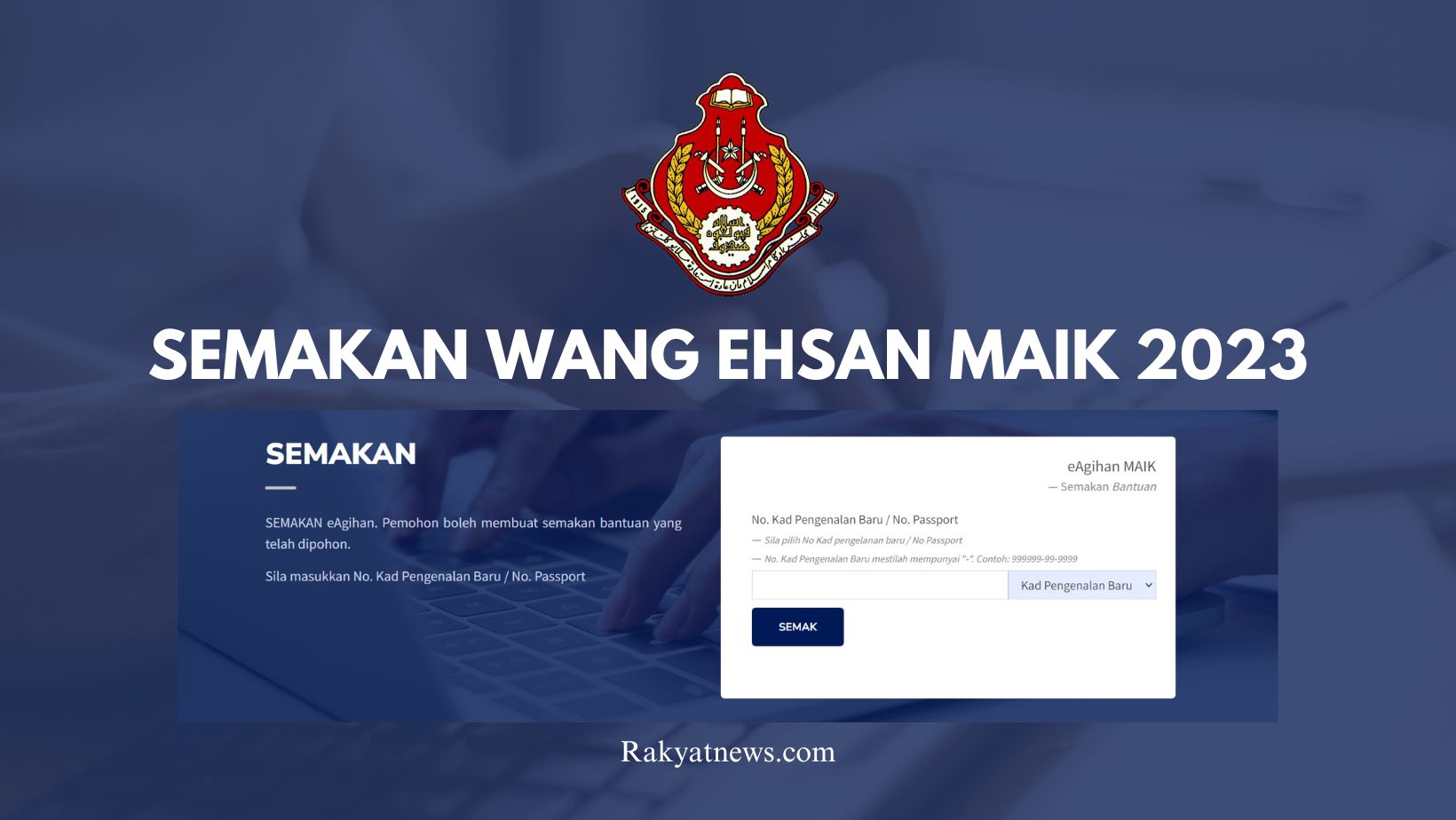 Semakan Wang Ehsan MAIK 2023